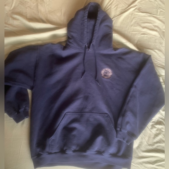Snuggly hoodie, navy blue, Large! - Picture 2 of 10